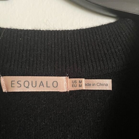 ESQUALO Black Star Women Sweater/Excellent Size M - Picture 3 of 7
